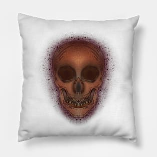 Halloween skull spooky style 4 Pillow