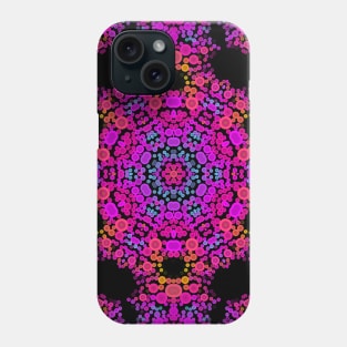 Dot Mandala Flower Pink Blue and Orange Phone Case