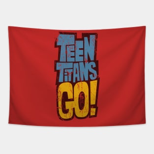 Teen Titans Go! Logo (weathered and worn) Tapestry