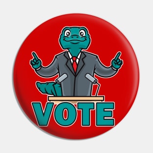 Lizard People: Politician Pin