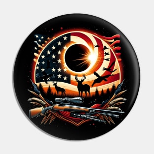 Solar Eclipse 2024 Design Hunting and the American Flag Pin