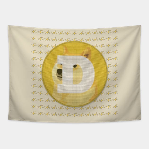 Doge. Hodl. Moon. Profit. Tapestry by NerdvanaNC