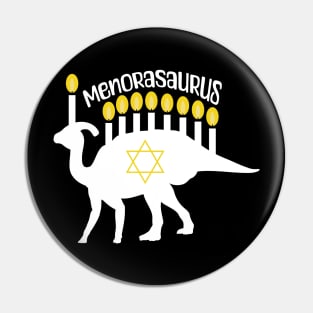 MenoraSaurus - Hanukkah Joke Pin