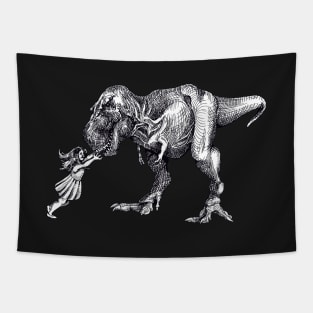 Love T Rex Tapestry