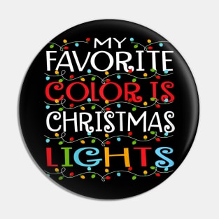 my favorite color is christmas lights Pin