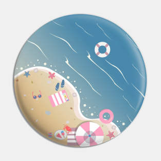 Summer Beach Pin