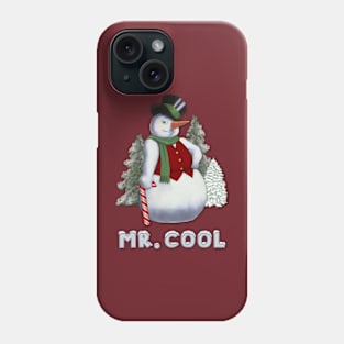 Mr Cool Snowman Humor Phone Case