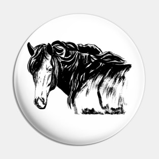 black horse Pin