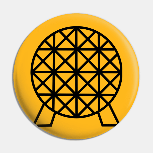 Spaceship Earth - Black Pin by MickeysCloset