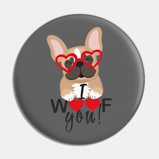 French Bulldog love Pin