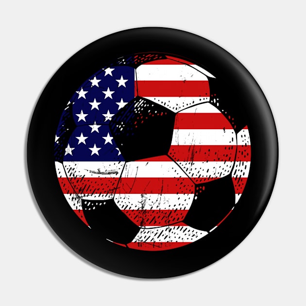 Usa America Flag Soccer 4Th Of July Pin by mazurprop