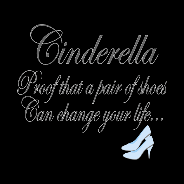 Cinderella Shoes T-Shirt by Chip and Company