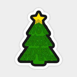 Christmas Tree Word Art Magnet