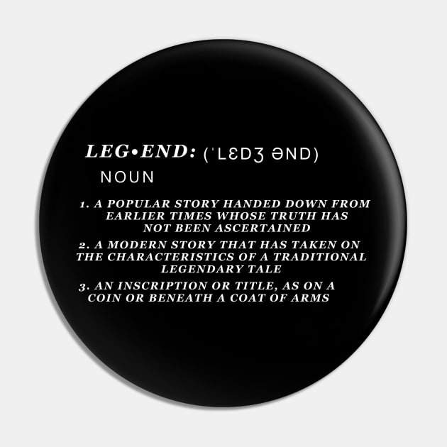 Legend Definition Essential Black Edition Pin by Clots