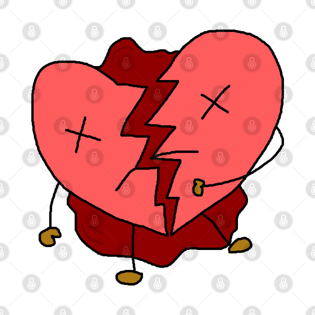 Valentines Day Broken Heart Design by Dawson