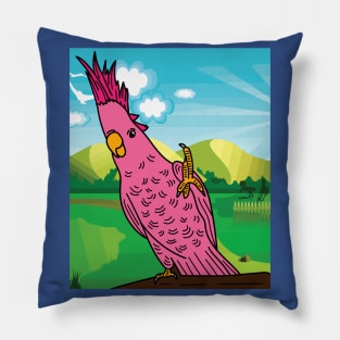 Colorful Cockatoo Bird Parrot Pillow