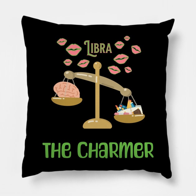 The characters of the zodiac: Libra Pillow by Ludilac