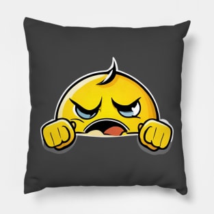 Yellow irritated Pillow