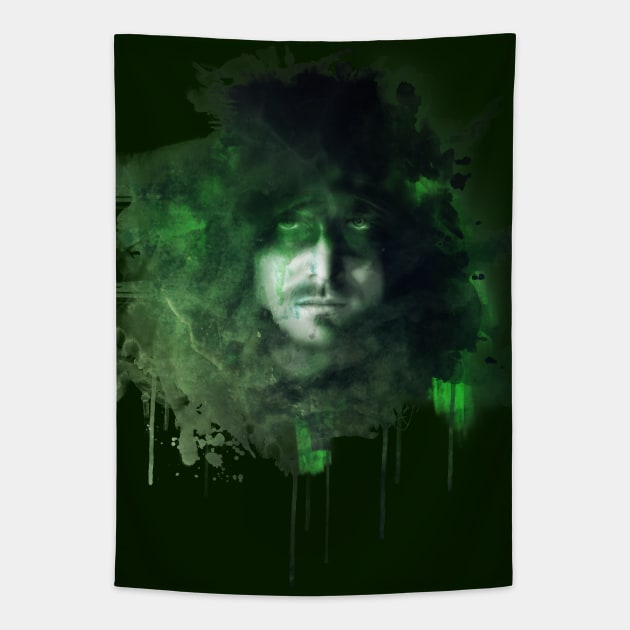 Green Arrow Tapestry by rosescreation