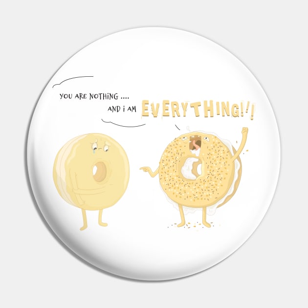 EVERYTHING bagel Pin by Sam Potter Design