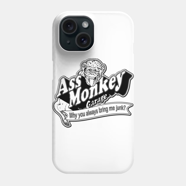 Ass Monkey Garage Phone Case by BobbyDoran