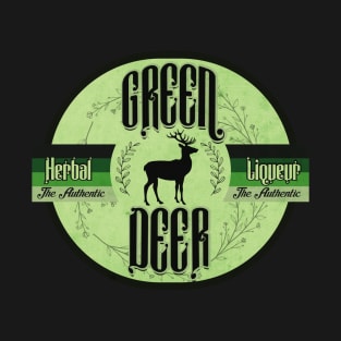 Vintage Green Deer Liqueur T-Shirt