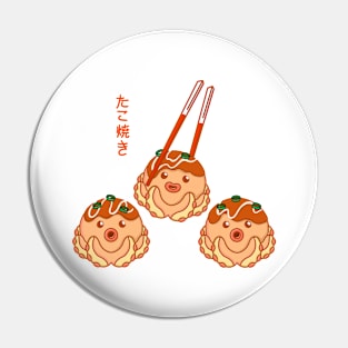 Takoyaki Cute Octopus Pin