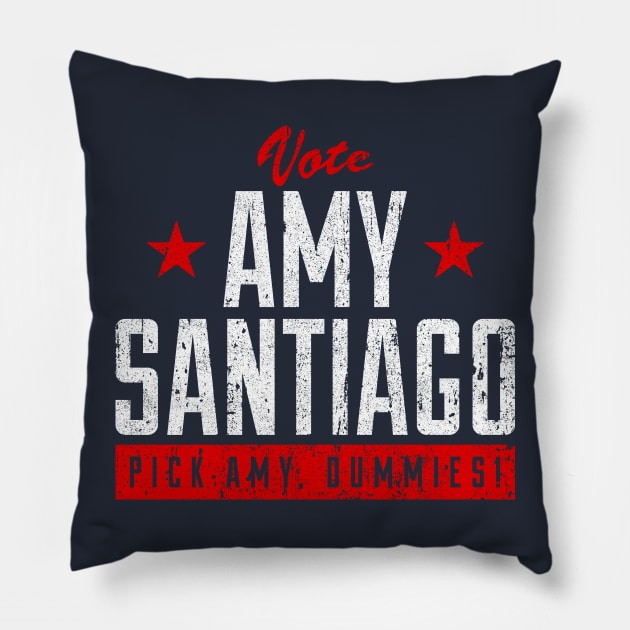 Vote Amy Santiago - Pick Amy, Dummies! Pillow by huckblade