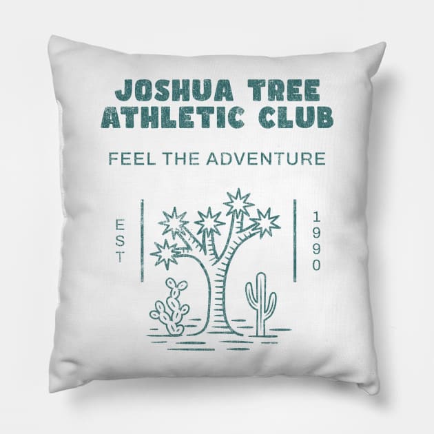 Joshua Tee Athletic Club Pillow by KC Designs