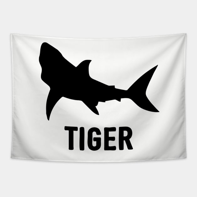 Tiger Shark Shirt Tapestry by Pushloop