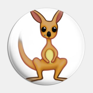 Cute Kangaroo Drawing Pin