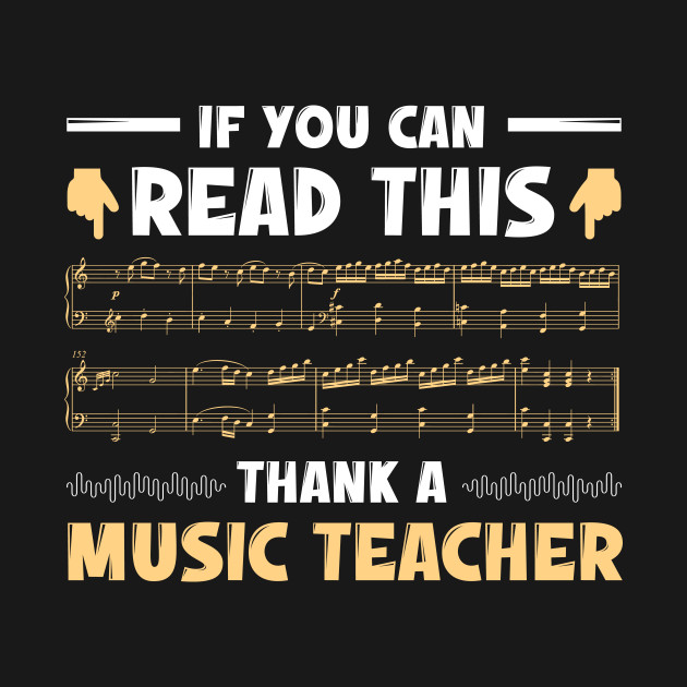 Disover Thank A Music Teacher If You Read This! Funny - Music Lovers Gifts - T-Shirt