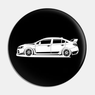 Subie classic white print Pin