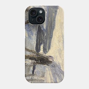 Snowy River Oil on Canvas Phone Case