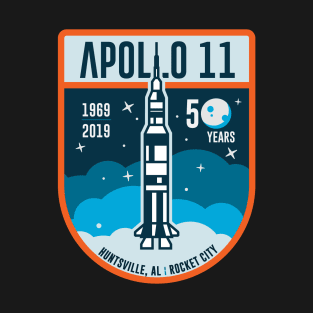 Rocket City - Apollo 11 Anniversary - Crest T-Shirt