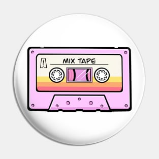 Pink Mix Tape Cassette Pin