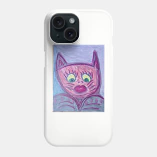 Cute pink cat Phone Case