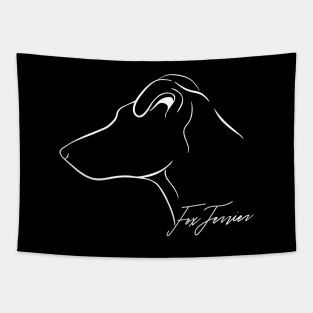 Proud Smooth Fox Terrier profile dog lover gift Tapestry