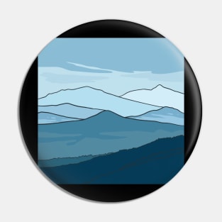 Mountain Range Pin