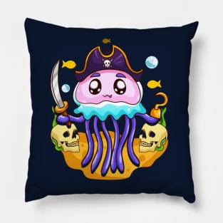 Jellyfish Pirate Party Day Pillow