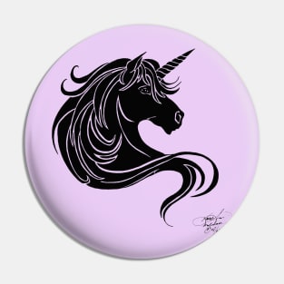 Black Unicorn Pin