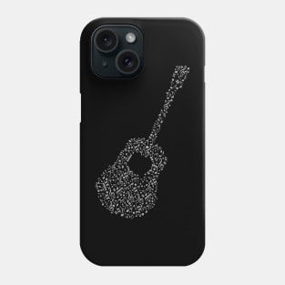 music notes guitar Phone Case