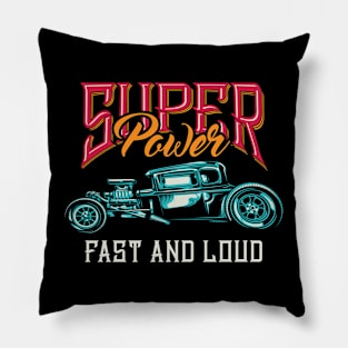 Vintage Hot Rod Pillow