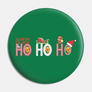 Ho Ho HO Shirt Pin