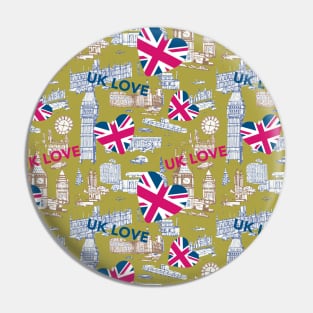 UK LOVE Pin