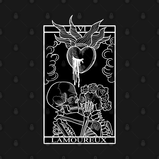 Tarot card: the lovers by Blacklinesw9