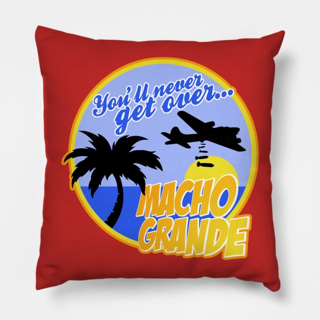 Airplane Macho Grande Pillow by PopCultureShirts