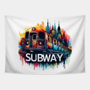 Subway Tapestry