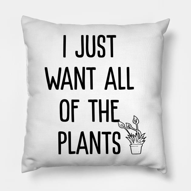 I just want all of the plants Pillow by sunima