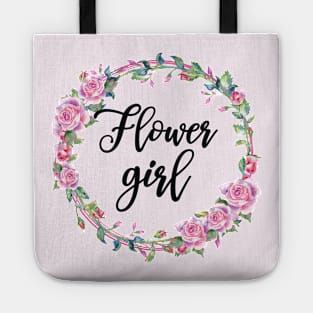 Flower Girl Wedding Matching Bridal Party Tote